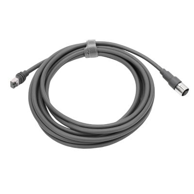 Sorandy Rectangular Satellite Cable, 10m Replacement Cable with Rectangular Connector for Gen 3 Performance Antenna, Stable Connection Water Proof IP68 Rubber Copper 23AWG