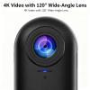 Varnock HD Action Camera, Motorcycle Camera, Thumb Lens, HD Mini Wearable Body Adventure Action Cameras, 360 Rotation Portable Wearable Mini Action Cam, for Cycling, Diving (White 1080P) view 2