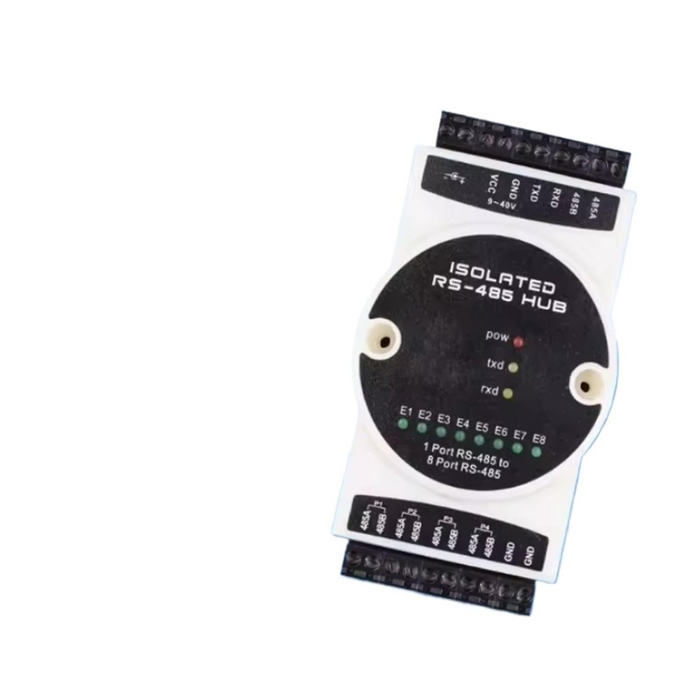 1Pcs 485 Repeater Industrial Isolation Hub 4Channel RS485 Collector Distributor Divider 1 in 4 Out(Kit3 8channel)