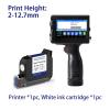 SHIHUANI 12.7mm Portable Handheld Inkjet Printer & White Ink Cartridge for Text QR Barcode Image(with 1 White Ink(EU)) view 2