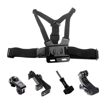 Adjustable Chest Strap Harness, Compatible for GoPro, Compatible for Insta360, Mount Holder for Action Camera(with Phone Clip Kit)