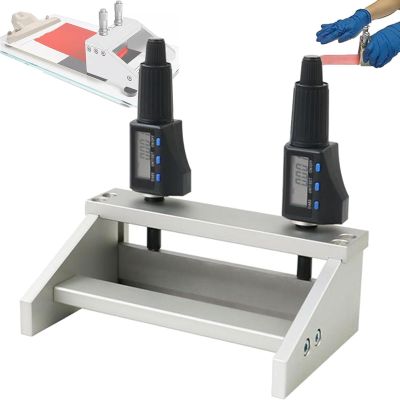 Wlikoci Digital Display Film Applicator, 100/150/200/300mm Wet Film Preparation Device with Micrometer, 1-6000m Adjustable, Graduation Value 1m for Experimental (width200mm)