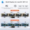 USB C Docking Station Dual Monitor Adapter, Selore Laptop Docking staiton 3 Monitors Quad Display with 2 HDMI, DP, VGA, Ethernet, 3 USB A&C 3.0, 100W PD, USB C Hub Dongle for DELL, HP and More view 4