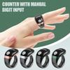 Adjustable Smart Finger Counter Clicker Ring (18/20/22mm), Muslim Digital Alarm Clock Ring, Digital Electronic Counting SmartRing Counter with OLED Display & USB-c Rechargeable (Gray) view 2