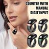 Adjustable Smart Finger Counter Clicker Ring (18/20/22mm), Muslim Digital Alarm Clock Ring, Digital Electronic Counting SmartRing Counter with OLED Display & USB-c Rechargeable (Gray) view 3