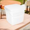 Small Plastic Bucket 2l PP with Handle, White, Halloween Season view 4