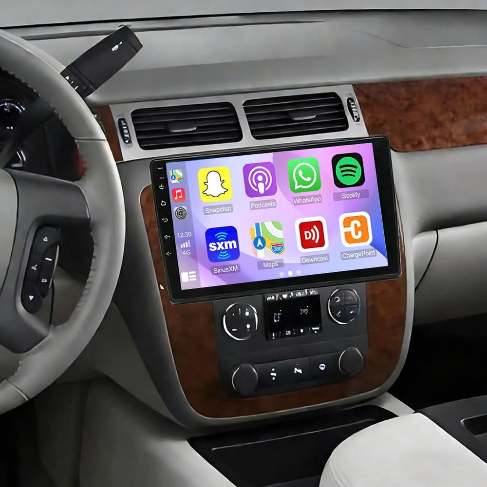 10.1 Inch IPS Touchscreen Android 13 Car Stereo for Chevrolet Tahoe 2007 2008 2009 2010 2011 2012 2013 2014 with Wireless CarPlay & Android Auto Car Radio,Support WiFi,BT,Backup Camera, SWC
