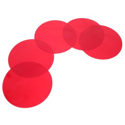 Alipis Red Light Filter Sheets: 5pcs Self-adhesive Color Film for Lamps - Tinted Diffusion Gels for Home Decor, Led Lighting, Bedroom, Living Room, Halloween & Pet Lighting
