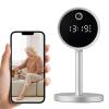 Smart Clock Camera, 3MP Indoor Baby Monitor Pet Camera, Smart Motion Tracking, Panoramic IR Night Vision, 2.4G/5G WiFi, Two Way Audio Video Speaker Security Camera view 1