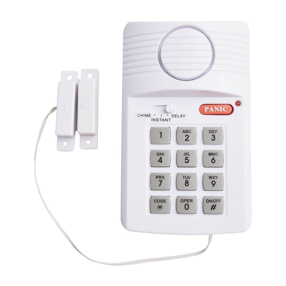 Indoor Wireless Door And Sash Alarm With Password Protection Loud Sound Alerts For Enhanced Security