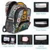 BICUUZHI Honey Bee Stained Glass Laptop Backpack for Women Men 18.3 Inch Waterproof Large Computer Backpacks Nurse Bussiness Casual Bag view 4