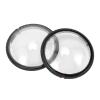 ASHATA X4 Lens Guard Covers for Action Camera High Definition Picture Quality Easy Installation Lightweight Plastic Black Pack of 2 for X4 view 2