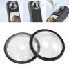 ASHATA X4 Lens Guard Covers for Action Camera High Definition Picture Quality Easy Installation Lightweight Plastic Black Pack of 2 for X4 view 3