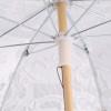 GLOGLOW Umbrella Lace Umbrella, Cotton Parasol, Elegant Wedding Sun for Bridal Celebrations and Photography, 8-Rib Design with Wooden Handle Festival Category (S) view 1