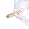 GLOGLOW Umbrella Lace Umbrella, Cotton Parasol, Elegant Wedding Sun for Bridal Celebrations and Photography, 8-Rib Design with Wooden Handle Festival Category (S) view 4