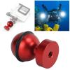 GLOGLOW Other Sports Camera Accessories Aluminium Alloy, Lightweight and Compact, Stable Underwater Camera Support for Diving and Swimming Diving Light Ball Head, Nan (Red) view 2