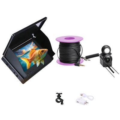 Underwater Fishing Camera, Fish Finders, Fishing Camera Underwater with 220 Wide Angles Large Screen, Portable Fish Monitor for Ice, Lake, Boat & Kayak