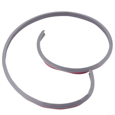 Silicone Water Barrier Strip 1.5M for Curbless Shower, Flexible Wet & Dry Area Divider Seal for Bathroom Floor Waterproofing, Compatible with Tile/Concrete Floors(Grey)