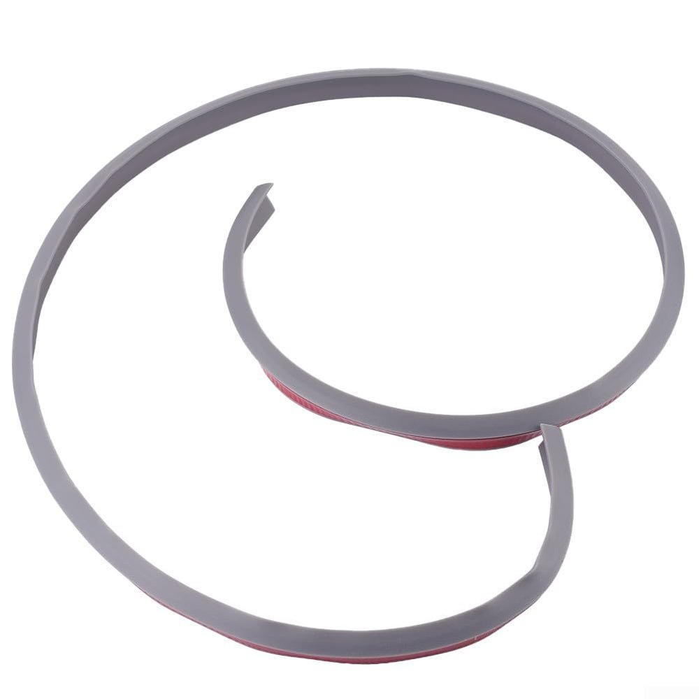 Silicone Water Barrier Strip 1.5M for Curbless Shower, Flexible Wet & Dry Area Divider Seal for Bathroom Floor Waterproofing, Compatible with Tile/Concrete Floors(Grey)