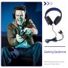 Holibanna Gaming Headset with Microphone for PC and Laptop, Wired Stereo Gaming Headphones with LED Light, Noise Canceling Mic, Rotatable Design, Over-Ear Earphones for Gamers and Streamers view 3