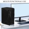KOMBIUDA Desktop Computer CPU Dust Cover Waterproof Protector for Mid-Tower PC Tower Host, Anti-Dust and Moisture Resistant Sleeve, Black 50X21X46Cm for Home Office Use view 3