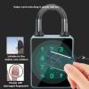 Focket Smart Padlock, 5 Unlocking Methods Fingerprint Password App Key NFC IP65, with Stainless Steel Alloy Body for Gym School Office Gate Fence Garage Warehouse view 4