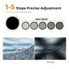 Compatible for Canon, ND2-32 Black Mist Filter, Variable Diffusion for 49mm 52mm 58mm 62mm 67mm 77mm Lens(49mm) view 2