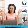 XUMIUZIY Dual Wireless Headphones for TV Watching with Transmitter & Charging Stand, Bluetooth 5.4 Over Ear TV Headphones, No Audio Delay, Clear Voice & Loud Volume for Seniors view 2