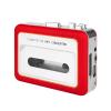 ciciglow Protable Cassette Player, Cassette to MP3 Converter with Dual Speaker, Earphone Jack, USB2.0 Port, Stereo Audio Tape to Digital Converter (Red) view 1