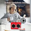 ciciglow Protable Cassette Player, Cassette to MP3 Converter with Dual Speaker, Earphone Jack, USB2.0 Port, Stereo Audio Tape to Digital Converter (Red) view 2