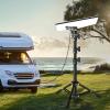 Luocute Rectangular Satellite Tripod, Height Adjustable Aluminum Alloy Stand with Non Slip Feet, for Mini RV Travel Camping Outdoor with Pipe Adapter view 3