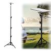 Luocute Rectangular Satellite Tripod, Height Adjustable Aluminum Alloy Stand with Non Slip Feet, for Mini RV Travel Camping Outdoor with Pipe Adapter view 4