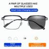 Frameless Smart Zoom Reading Glasses,Precision Vision Aid Tool Adjustable Focus Assist Glasses (Silver*2, +100) view 2