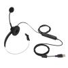 KAIXINM H360 - USB - 3 Telephone Headset, Single Ear Headset with USB Plug, Adjustable Volume and Mute Function, Noise Cancelling Microphone for Call Center, Office, Customer Service view 2