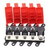 3/4/5/6 Way Fuse Block 200A for MIDI Fuse Holder - Stainless Steel Car Truck RV Boat Electrical Distribution Block with 400A Continuous Rating(4 Way) view 1