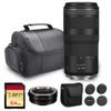 Canon RF 100-400mm f/5.6-8 is USM Lens | Lightweight Telephoto Zoom with Optical Image Stabilization, Fast Nano USM AF | for Wildlife & Sports Photos (5050C002) + Adapter EF-EOS R + 64GB Card + Bag view 1