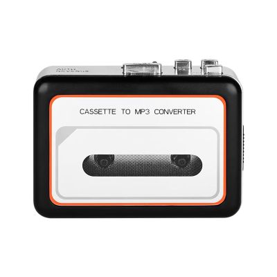 ciciglow Protable Cassette Player, Cassette to MP3 Converter with Dual Speaker, Earphone Jack, USB2.0 Port, Stereo Audio Tape to Digital Converter (Black)