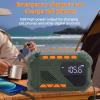 TIKATARER Emergency Radio, Solar Hand Crank Portable FM AM WB Weather Radio with Flashlight SOS Signal 4000mAh Power Bank for Indoor Outdoor Camping Hiking view 3