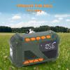 TIKATARER Emergency Radio, Solar Hand Crank Portable FM AM WB Weather Radio with Flashlight SOS Signal 4000mAh Power Bank for Indoor Outdoor Camping Hiking view 4
