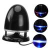 IWOWHERO Portable Plug in Speaker with USB Light and Anti-Interference, Mini Multimedia Loudspeaker with Deep Bass for Laptop and Desktop, Black Blue, Dc 5V Compatible view 1