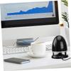 IWOWHERO Portable Plug in Speaker with USB Light and Anti-Interference, Mini Multimedia Loudspeaker with Deep Bass for Laptop and Desktop, Black Blue, Dc 5V Compatible view 4