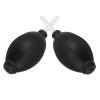 Alipis 2Pcs Rubber Air Blower Dust Removal Bulbs for Camera Lens and Electronics Cleaning, Manual Compressed Air Duster for Digital Devices and Computer Accessories, Black Bulb White view 1