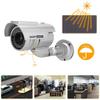 KunEchevyr Solar Power Dummy Fake Security Camera, Shape LED Simulation Monitor, Realistic Fake Camera with Rotatable Design, Flashing Red Light for Outdoor Use in Superma view 4