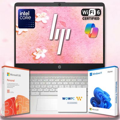 HP Ultrabook Laptop with Microsoft Copilot AI & Office 365  Intel High Performance CPU  32GB RAM  3.1TB Storage (2.1TB SSD and 1TB OneDrive)  Windows 11 w/o Mouse