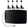 Adjustable Monitor Stand with USB Hub, Ergonomic Desk Riser with 4 USB Ports, 21.6 x 9.4 x 3.9 Inches, Black Computer Stand for Laptops and Monitors view 2