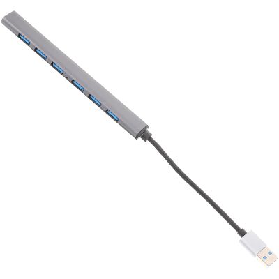 BESPORTBLE USB 3.0 Hub 7-Port USB Expander Adapter for Laptop with Grey Design for Computer Peripherals and Accessories
