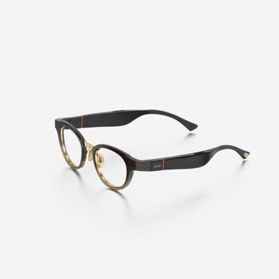 SOLOS AI Smart Glasses | AirGo A5 5th Gen | Hydro 15 Titanium & Gradient Brown | Integrated ChatGPT for Travel and Real Time Translation | Stereo Speakers | Blue Light | Compatible with iOS & Android