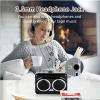 Yoidesu Cassette Player, Protable Cassette to MP3 Converter with Dual Speakers, Earphone Jack, USB2.0 Port, Stereo Sound Tape Player (Black) view 3