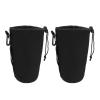 Mikikit 2 Pcs Drawstring Neoprene Camera Lens Pouch Xl Shockproof Lens Case Bag for Photographers Protective Camera Accessories Storage Pouch for Travel and Outdoor Use view 1