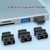 Ergonomic Handle USB Port Dusts Caps Silicone Cover for Laptop PC Accessories Easy Grip USB Dusts Protectors view 2